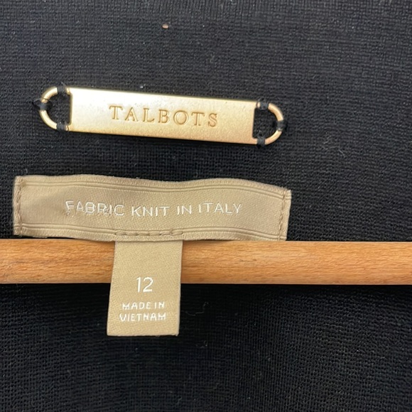 Talbots Solid Black Blazer Size 12 - Picture 4 of 8